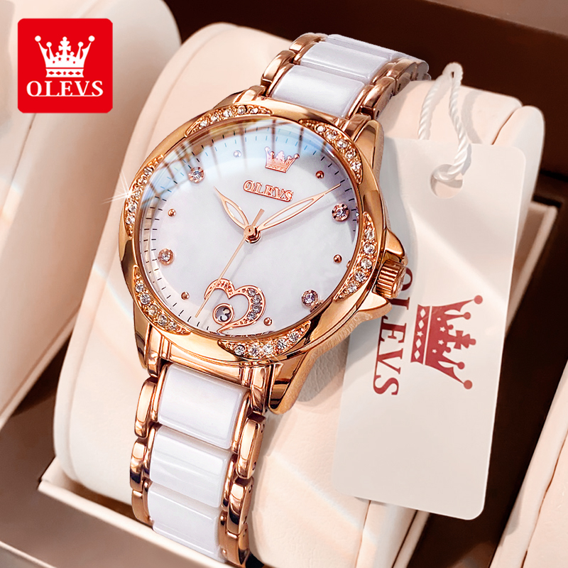 Watch Bezel Insert - OLEVS 6631 Automatic Mechanical Woman Watch