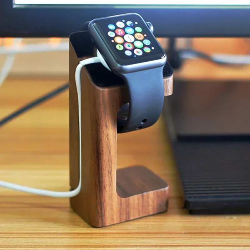 Wooden Apple Watch Charger Sta - Smartwatch Apple Watch 评论和价格