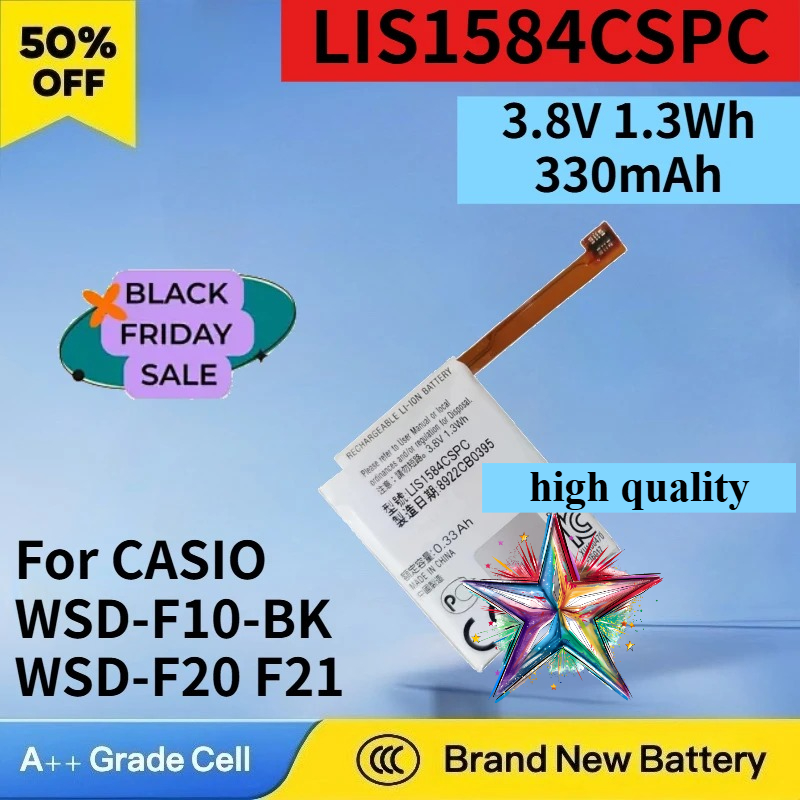 3.8V 1.3Wh LIS1584CSPC Battery - Casio Watches Smartwatch 评论和价格