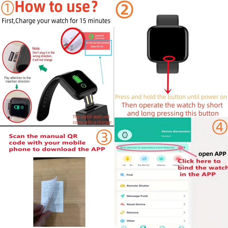 Sport Bluetooth Smart Watches  - Watch Smart Y68 评论和价格