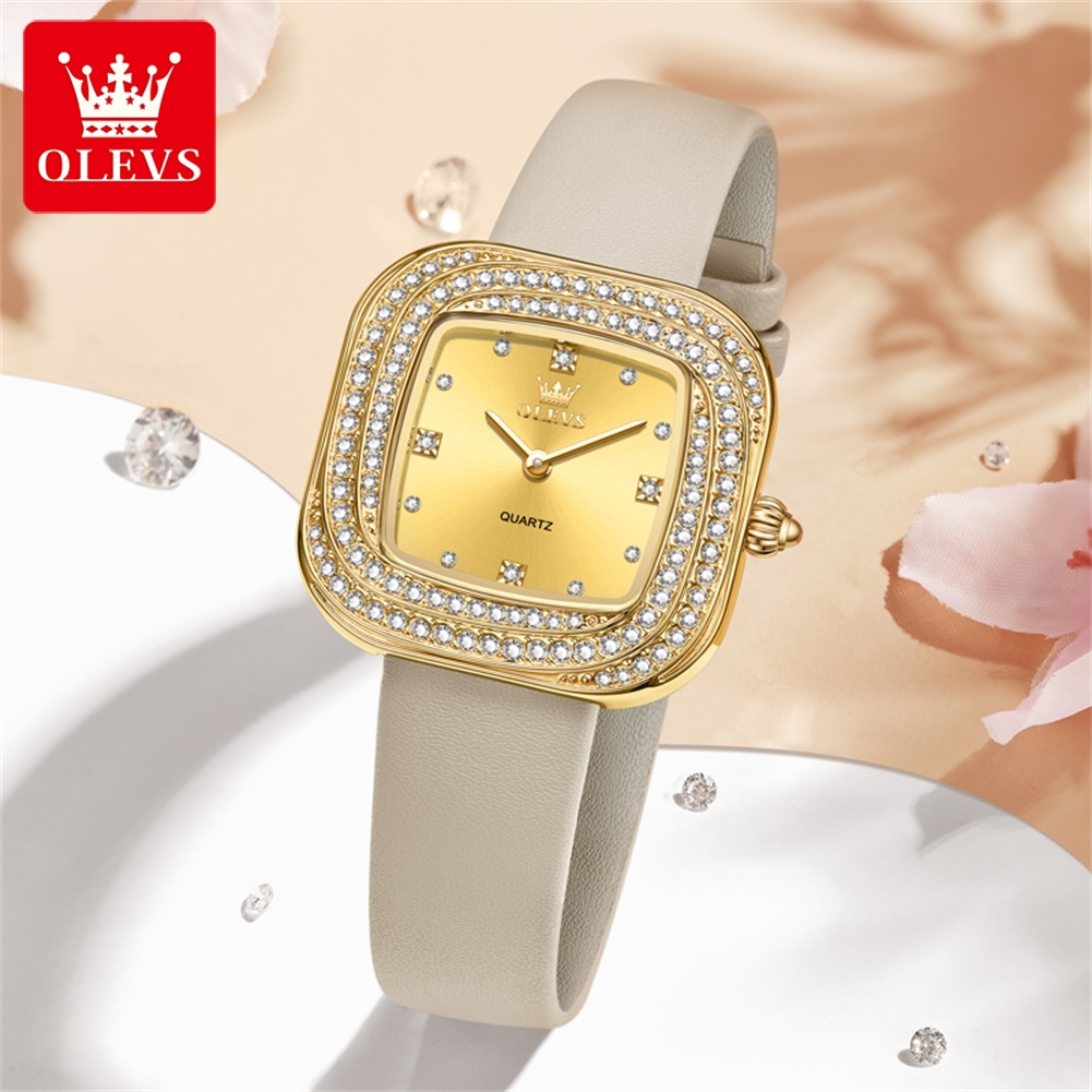 OLEVS Fashion Ladies' Square Q - Watch Bezel Insert 评论和价格