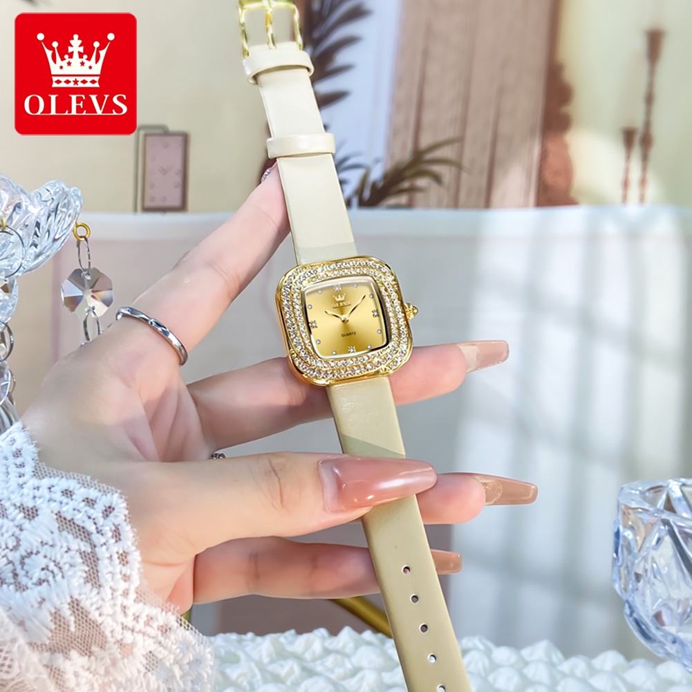 OLEVS Fashion Ladies' Square Q - Watch Bezel Insert 评论和价格
