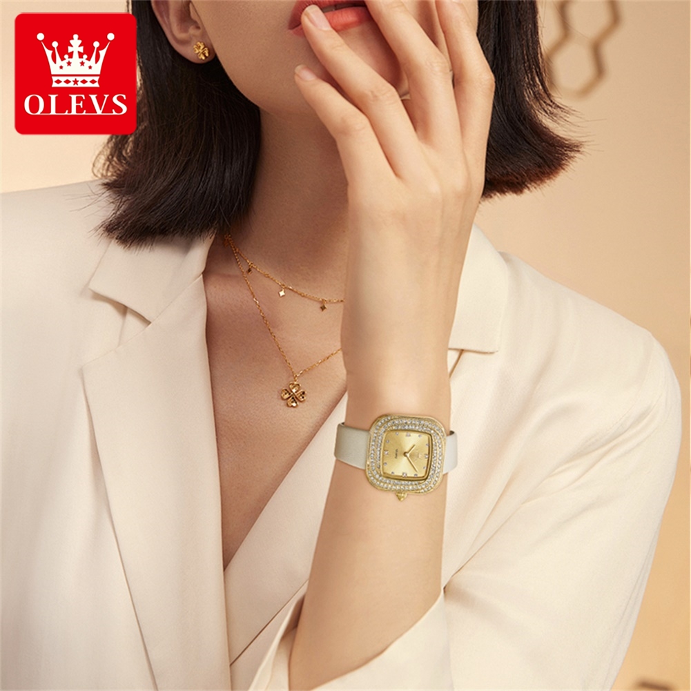 OLEVS Fashion Ladies' Square Q - Watch Bezel Insert 评论和价格