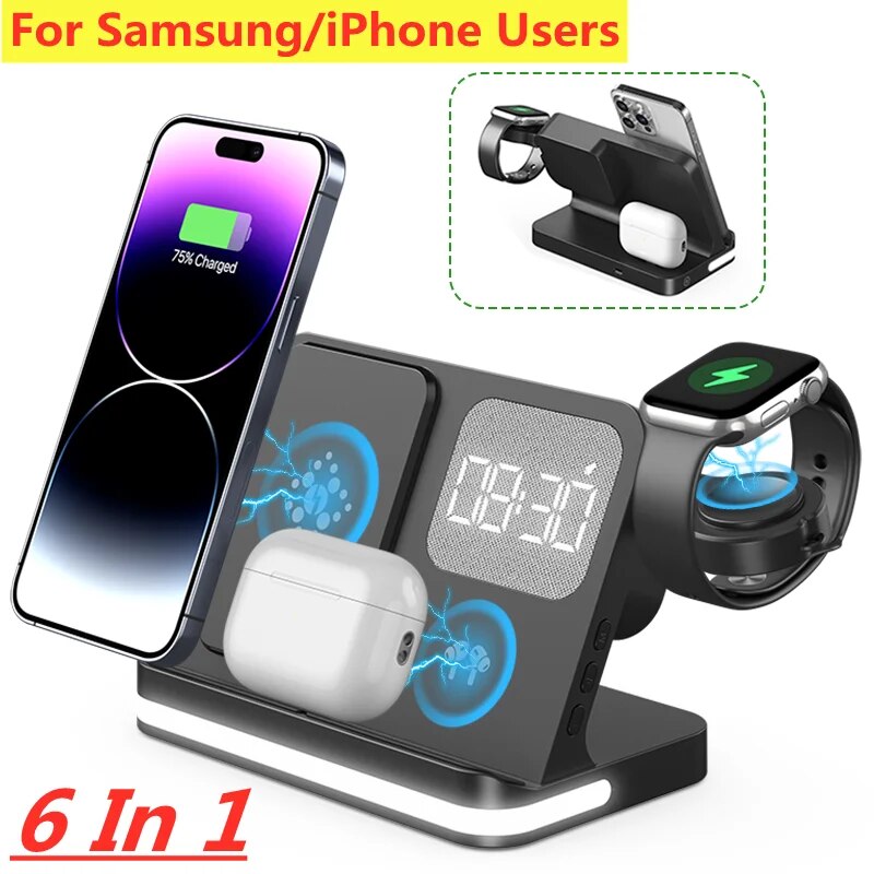 Wireless Charger Stand For iPh - Smartwatch Apple Watch 评论和价格