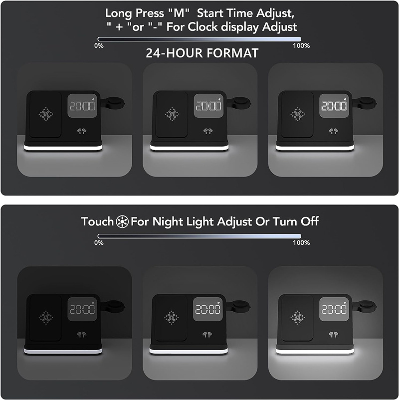 Wireless Charger Stand For iPh - Smartwatch Apple Watch 评论和价格