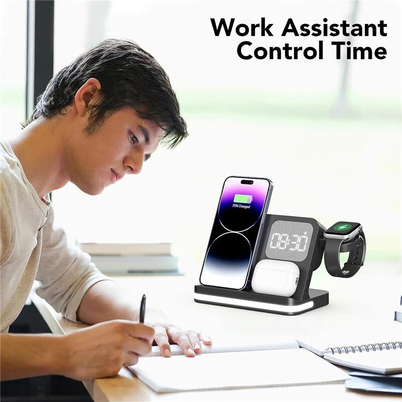 Wireless Charger Stand For iPh - Smartwatch Apple Watch 评论和价格
