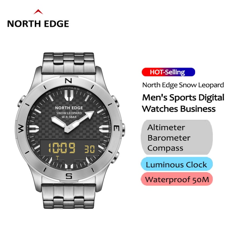 NORTH EDGE Men Outdoor Digital - Altimeter Compass Watch 评论和价格