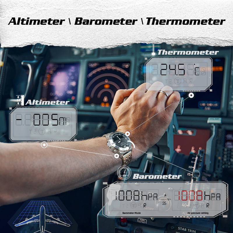 NORTH EDGE Men Outdoor Digital - Altimeter Compass Watch 评论和价格