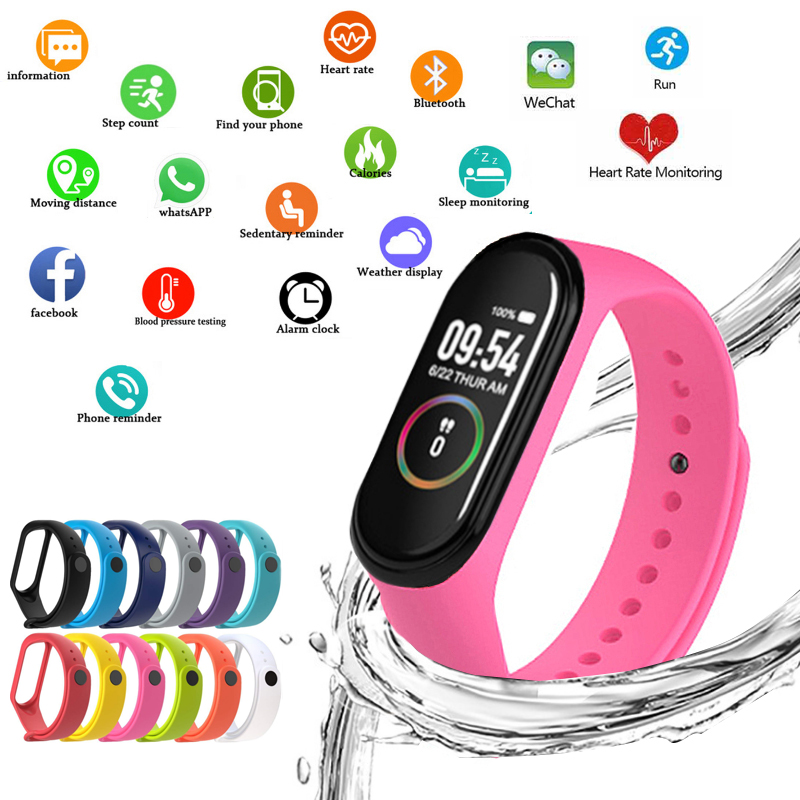 M4 Smart Watchs Sport Wristban - Smartwatch Ladies Watches Branded 评论和价格