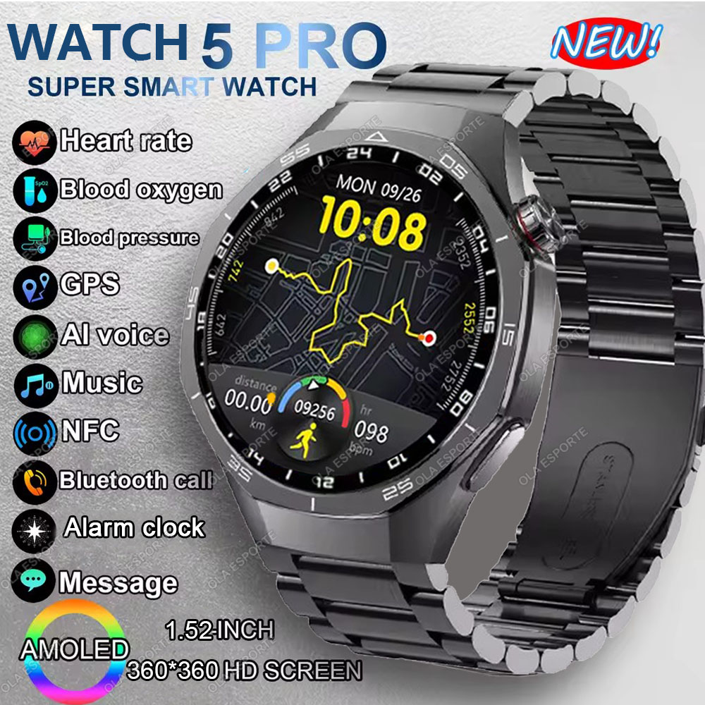 New Watch 5 Pro Smart Watch 1. - Smartwatch Watches For Men Digital 评论和价格