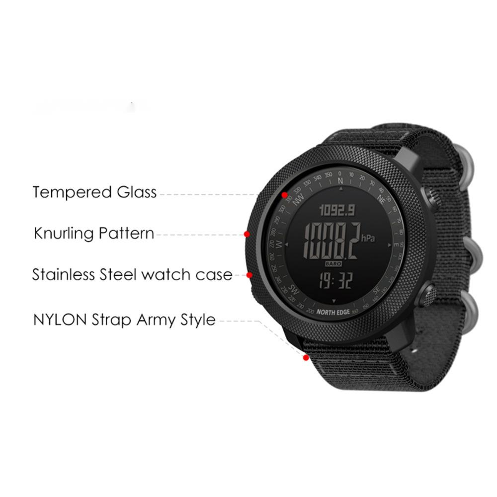 NORTH EDGE Watches For Men APA - Altimeter Compass Watch 评论和价格