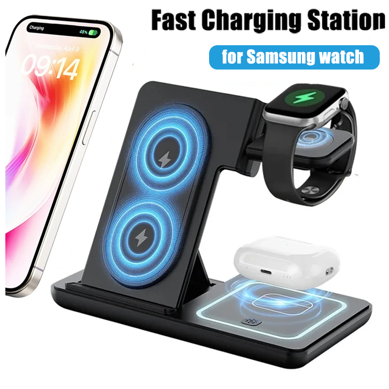 3 in 1 Foldable Wireless Charg - Smartwatch Apple Watch 评论和价格