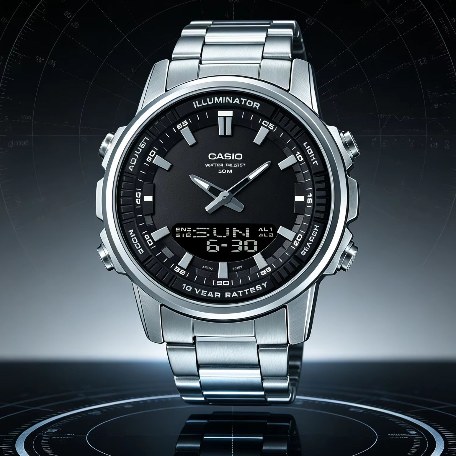 Casio AMW‑880D | Stainless Ste - Casio Watches Smartwatch 评论和价格