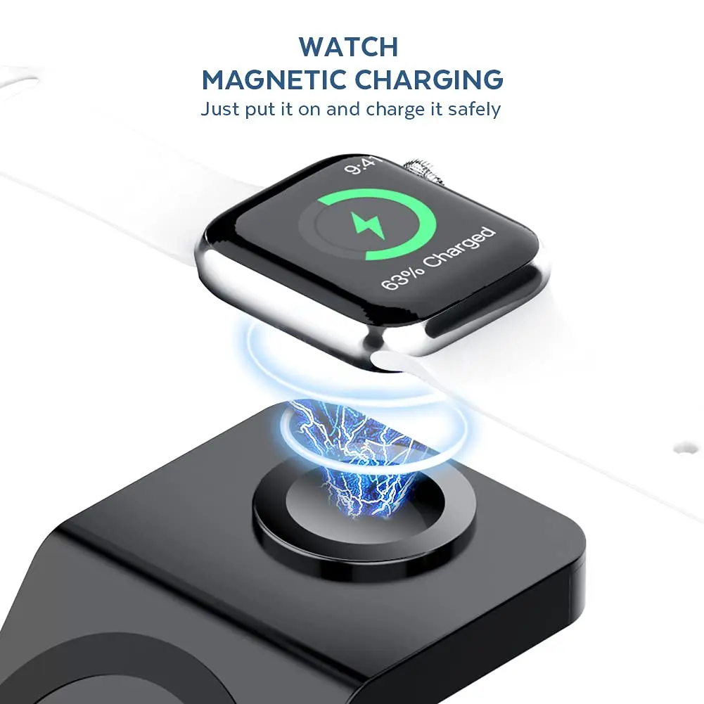 3 In 1 Wireless Charger Stand  - Smartwatch Apple Watch 评论和价格