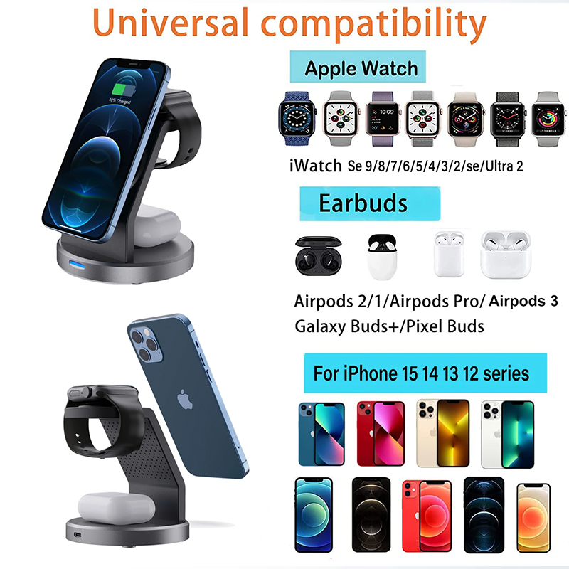 3 In 1 Wireless Charger Stand  - Smartwatch Apple Watch 评论和价格