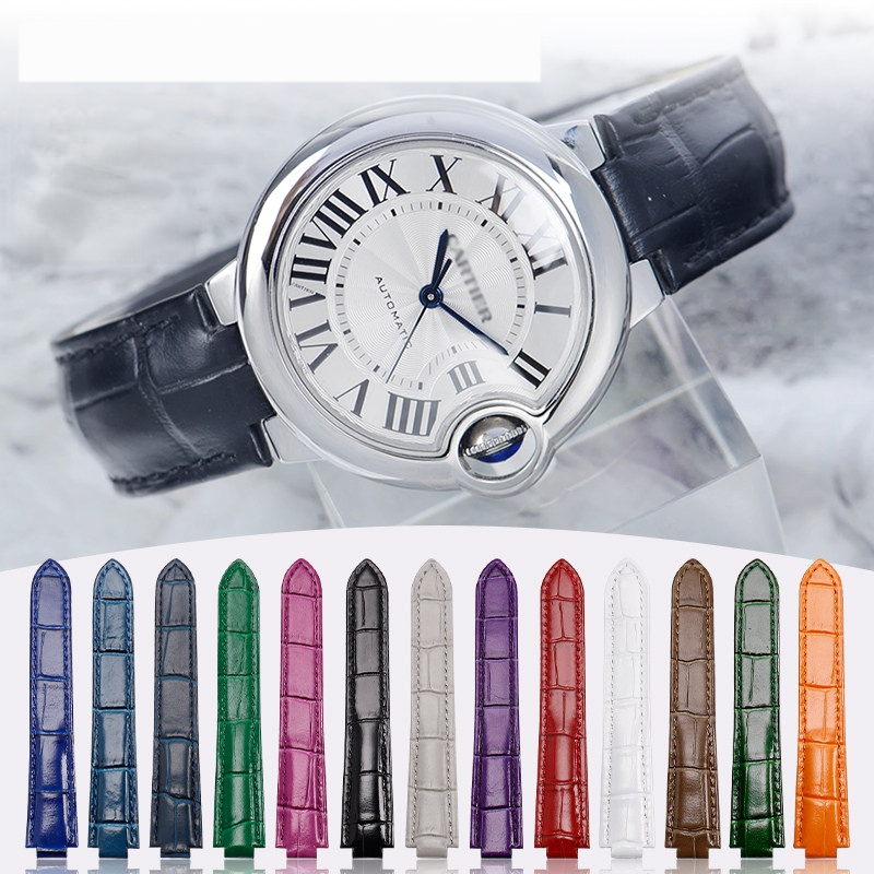 Premium soft calfskin watchban - Cartier Watch Ballon Bleu 评论和价格