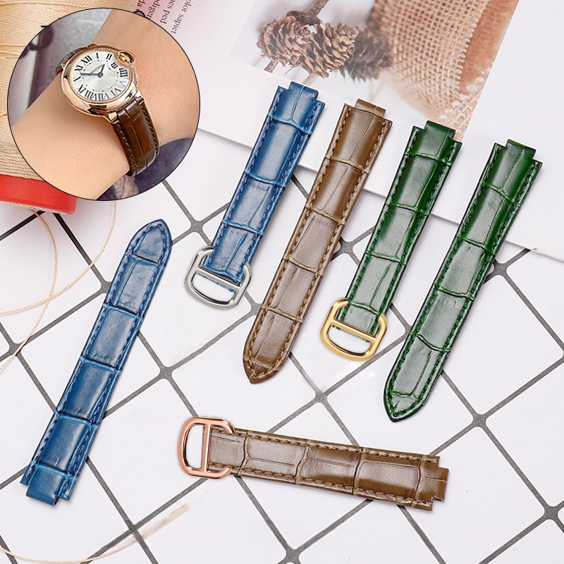 Premium soft calfskin watchban - Cartier Watch Ballon Bleu 评论和价格