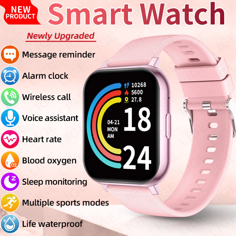 LIGE Smartwatch Men Women Wris - Smartwatch Watches Birthday Gift For Men 评论和价格