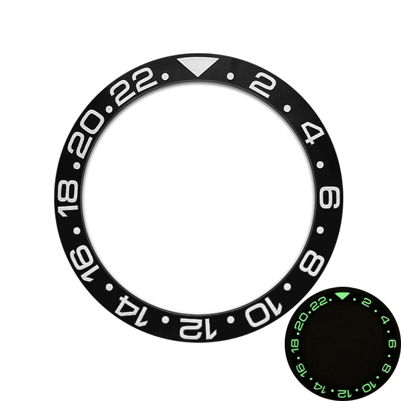 38mm Curved Blue Green Luminou - Watch Bezel Insert 评论和价格