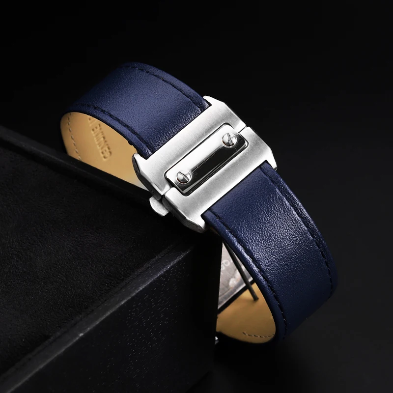 Genuine Lea/ther Watch Strap f - Cartier Watch Tank 评论和价格