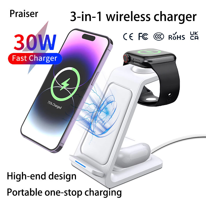 15W 3 in 1 Wireless Charger St - Smartwatch Apple Watch 评论和价格